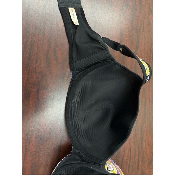 Cacique Colorful Printed Bra Size 44H - Picture 4 of 6